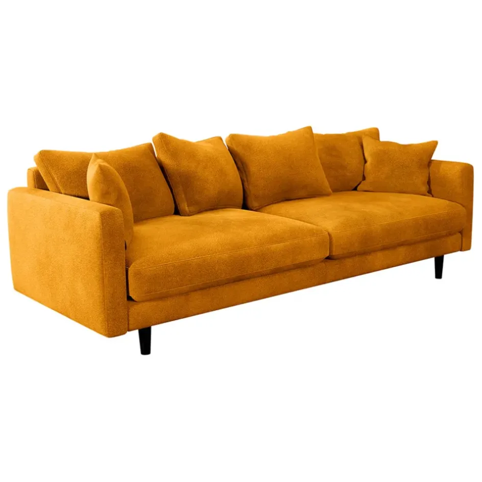 Fabrique de Styles Canapés Fixes*Canapé fixe 4 places Marius - Effet Velours - Seven Turtle