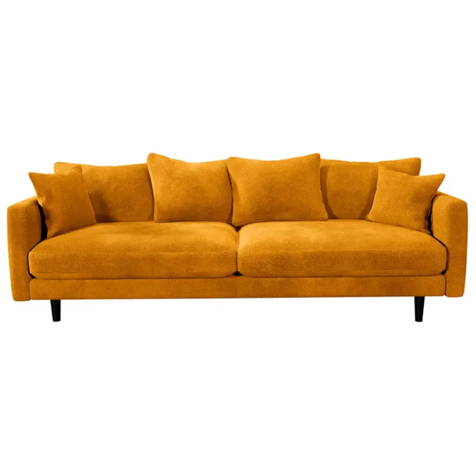 Fabrique de Styles Canapés Fixes*Canapé fixe 4 places Marius - Effet Velours - Seven Turtle