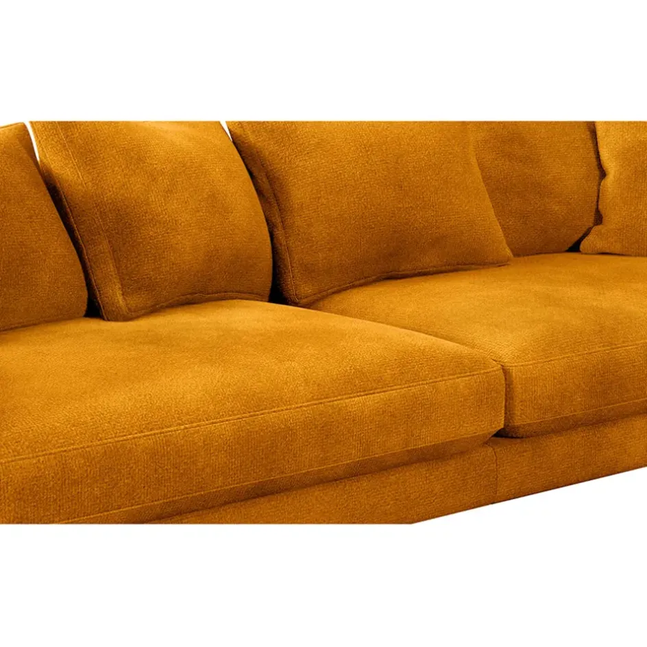 Fabrique de Styles Canapés Fixes*Canapé fixe 4 places Marius - Effet Velours - Seven Turtle