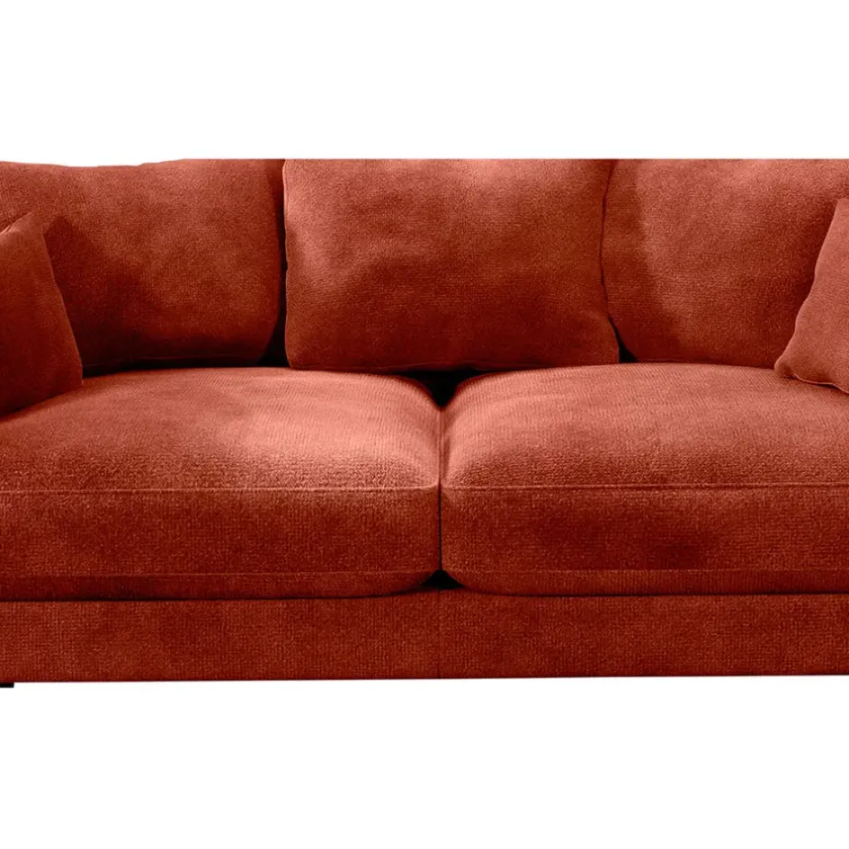 Fabrique de Styles Canapés Fixes*Canapé fixe 4 places Marius - Effet Velours - Seven Turtle