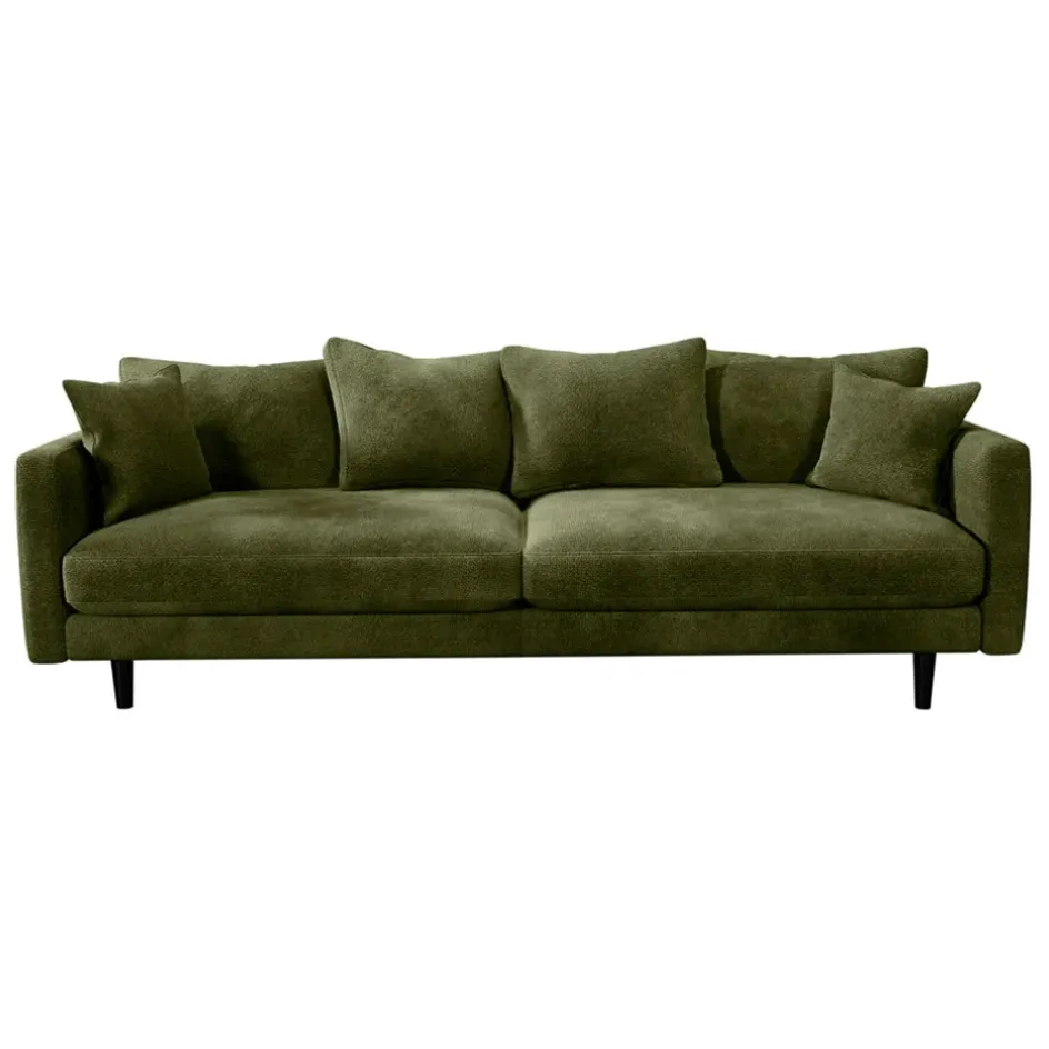 Fabrique de Styles Canapés Fixes*Canapé fixe 4 places Marius - Effet Velours - Seven Turtle