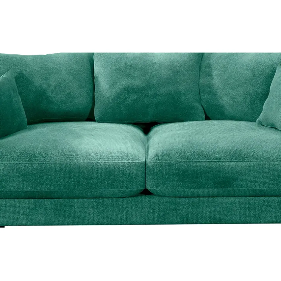 Fabrique de Styles Canapés Fixes*Canapé fixe 4 places Marius - Effet Velours - Seven Turtle