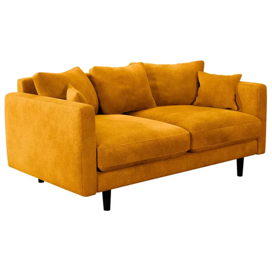 Fabrique de Styles Canapés Fixes*Canapé fixe 4 places Marius - Effet Velours - Seven Turtle