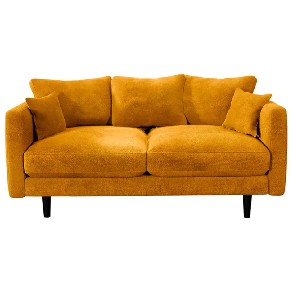 Fabrique de Styles Canapés Fixes*Canapé fixe 4 places Marius - Effet Velours - Seven Turtle