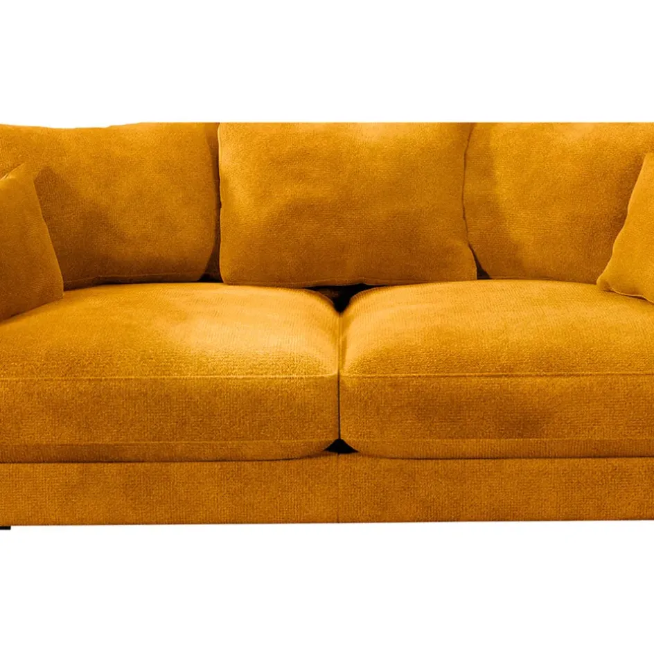 Fabrique de Styles Canapés Fixes*Canapé fixe 4 places Marius - Effet Velours - Seven Turtle