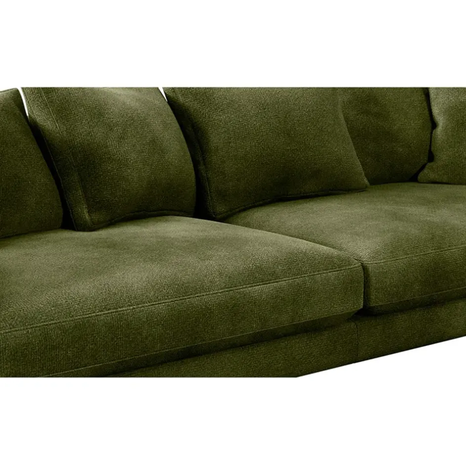 Fabrique de Styles Canapés Fixes*Canapé fixe 4 places Marius - Effet Velours - Seven Turtle