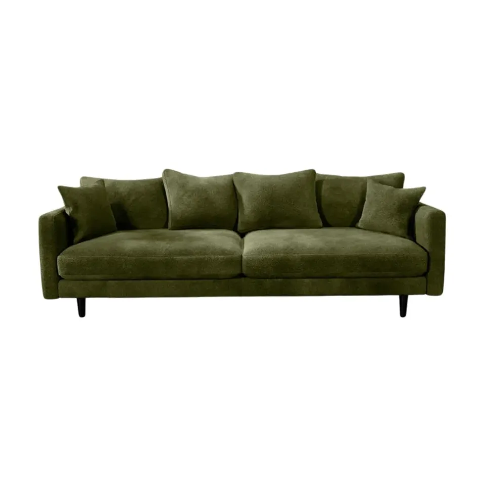 Fabrique de Styles Canapés Fixes*Canapé fixe 4 places Marius - Effet Velours - Seven Turtle