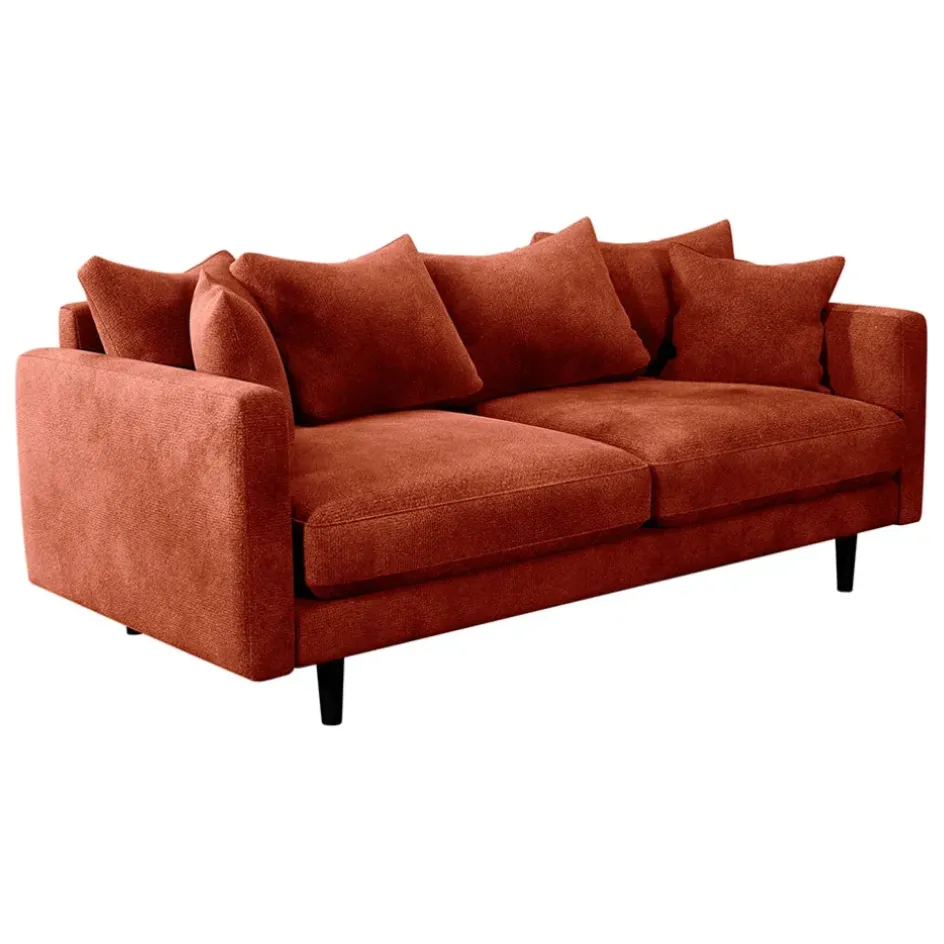 Fabrique de Styles Canapés Fixes*Canapé fixe 4 places Marius - Effet Velours - Seven Turtle