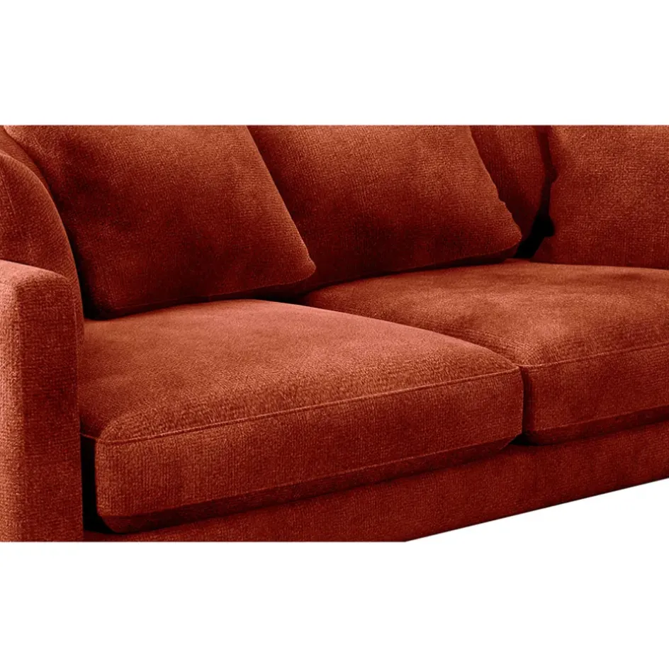 Fabrique de Styles Canapés Fixes*Canapé fixe 4 places Marius - Effet Velours - Seven Turtle