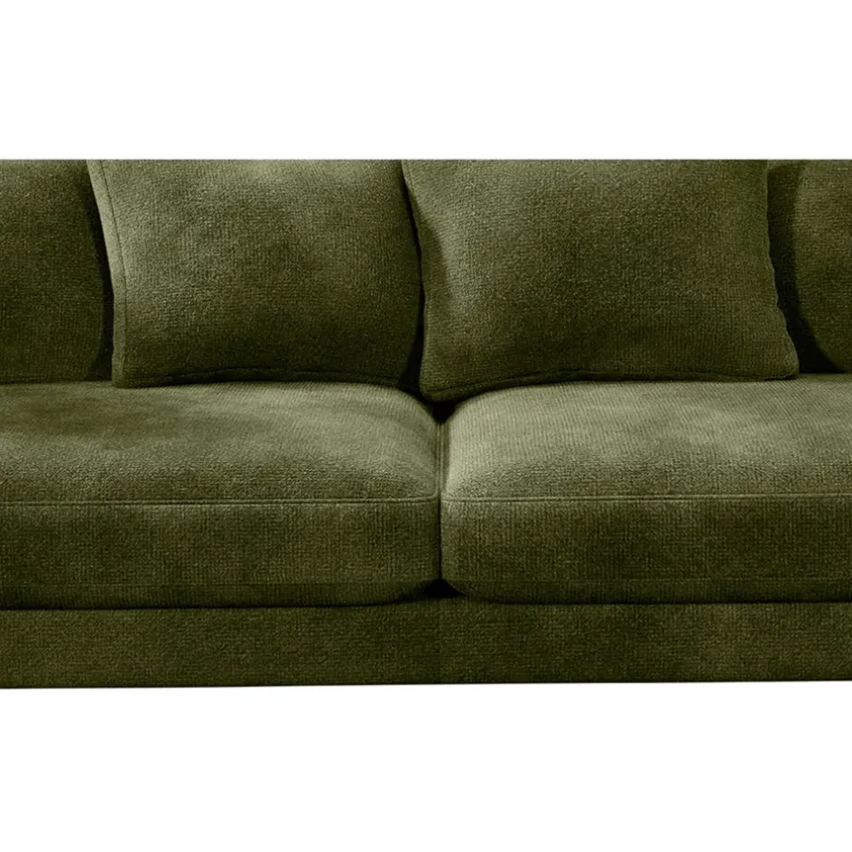 Fabrique de Styles Canapés Fixes*Canapé fixe 4 places Marius - Effet Velours - Seven Turtle