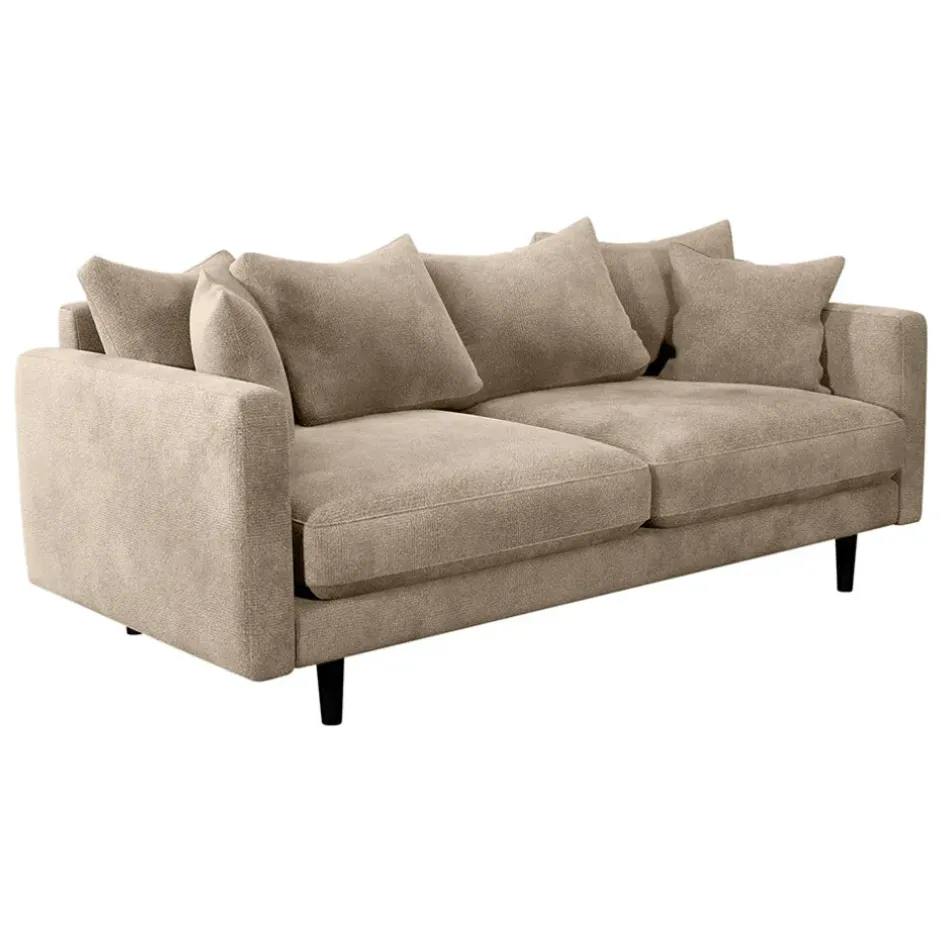 Fabrique de Styles Canapés Fixes*Canapé fixe 4 places Marius - Effet Velours - Seven Turtle