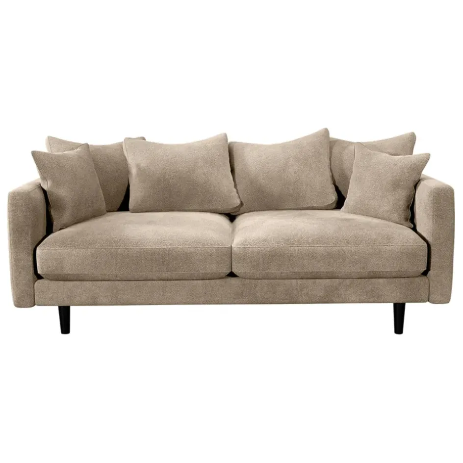 Fabrique de Styles Canapés Fixes*Canapé fixe 4 places Marius - Effet Velours - Seven Turtle