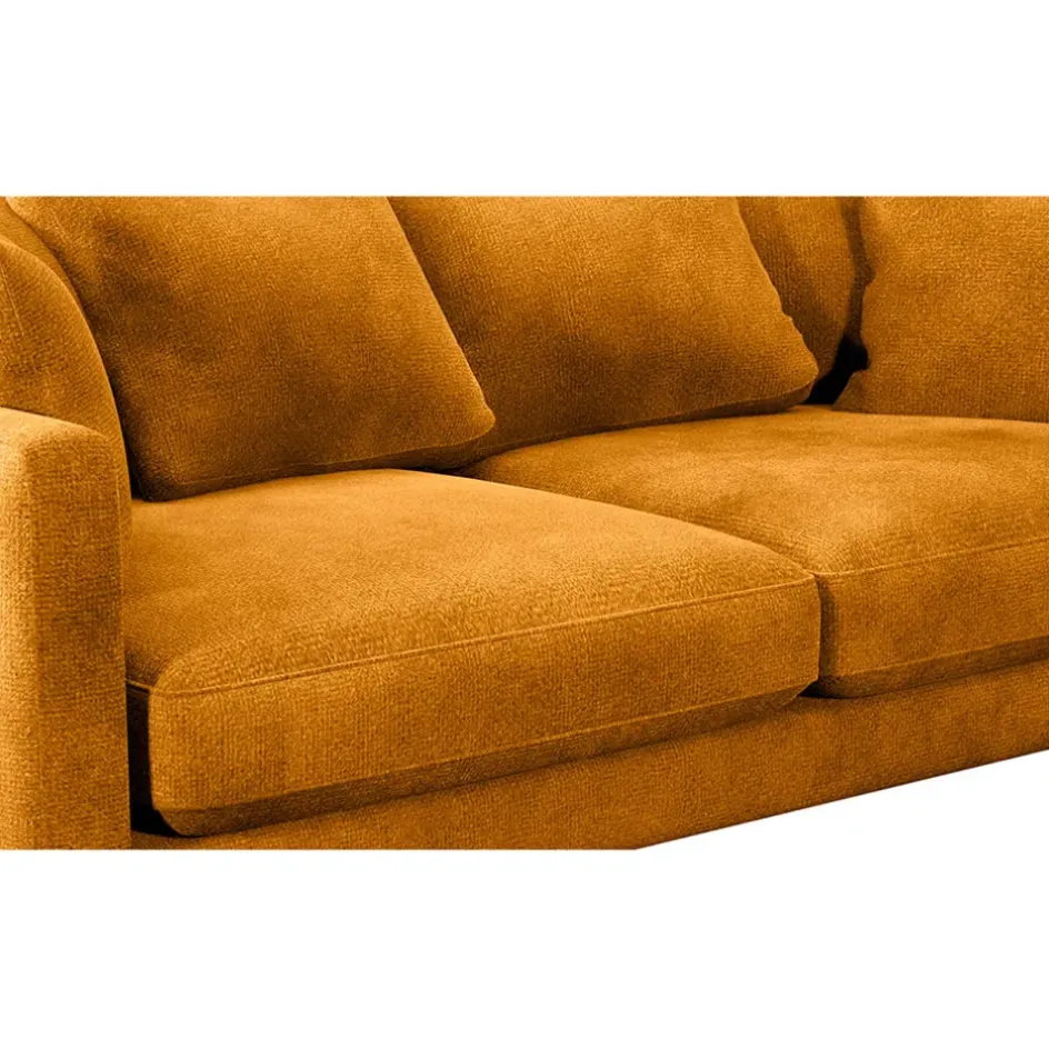 Fabrique de Styles Canapés Fixes*Canapé fixe 4 places Marius - Effet Velours - Seven Turtle