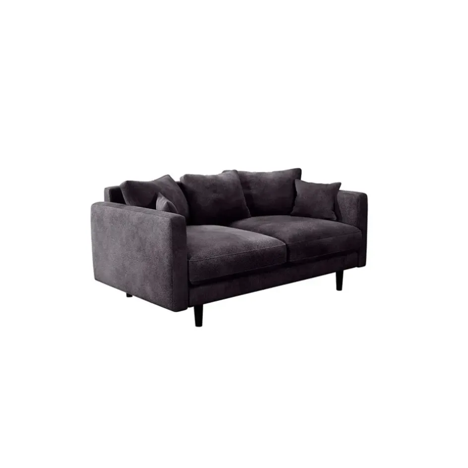 Fabrique de Styles Canapés Fixes*Canapé fixe 4 places Marius - Effet Velours - Seven Turtle