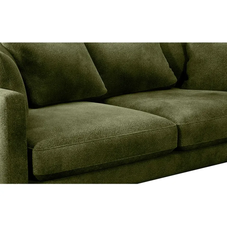 Fabrique de Styles Canapés Fixes*Canapé fixe 4 places Marius - Effet Velours - Seven Turtle