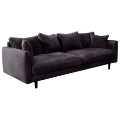 Fabrique de Styles Canapés Fixes*Canapé fixe 4 places Marius - Effet Velours - Seven Turtle