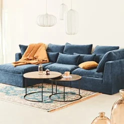 Fabrique de Styles Canapés Modulables*Canapé modulable 3 places é avec pouf - Auguste