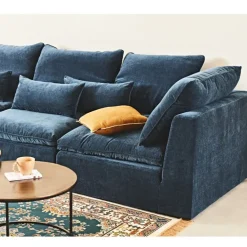 Fabrique de Styles Canapés Modulables*Canapé modulable 3 places é avec pouf - Auguste