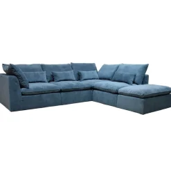 Fabrique de Styles Canapés Modulables*Canapé modulable 4 places é avec pouf - Auguste