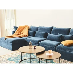 Fabrique de Styles Canapés Modulables*Canapé modulable 4 places é avec pouf - Auguste