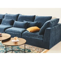 Fabrique de Styles Canapés Modulables*Canapé modulable 4 places é avec pouf - Auguste