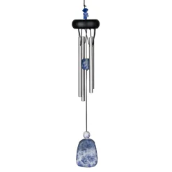 Fabrique de Styles Méditation Et Yoga*Carillon à vent lapis-lazuli h29cm