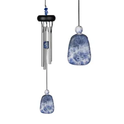 Fabrique de Styles Méditation Et Yoga*Carillon à vent lapis-lazuli h29cm