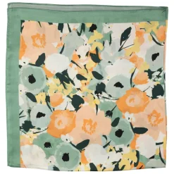 Fabrique de Styles Accessoires Mode*Carré de soie 66cm - Garden