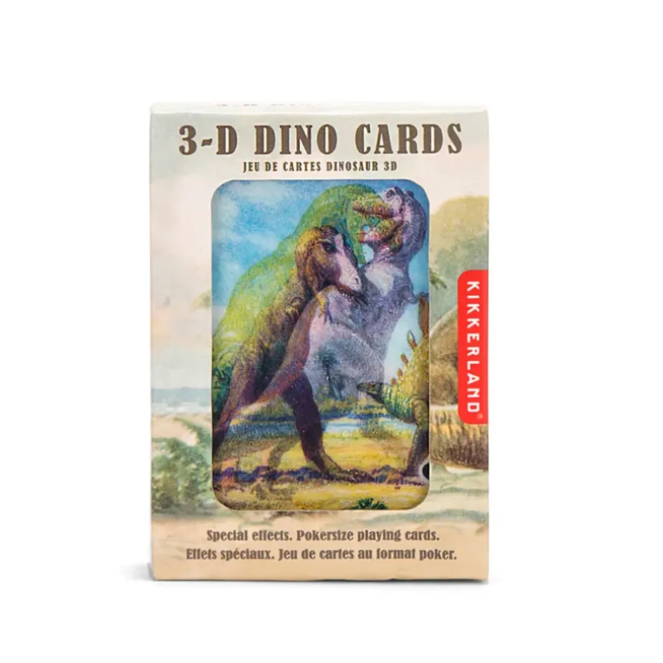 Fabrique de Styles Jeux*Cartes à jouer dinosaures 3-d
