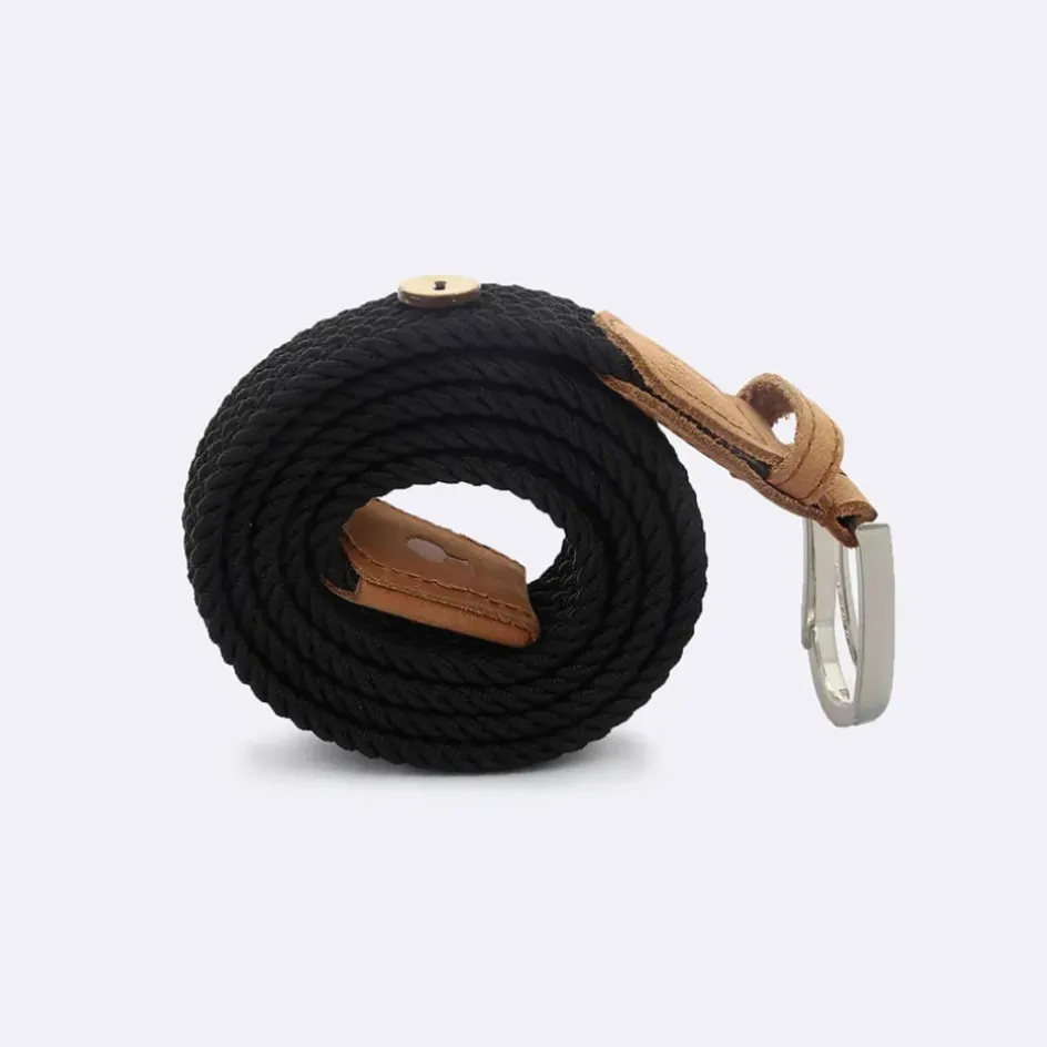 Fabrique de Styles Accessoires Mode*Ceinture tressée noir taille unique