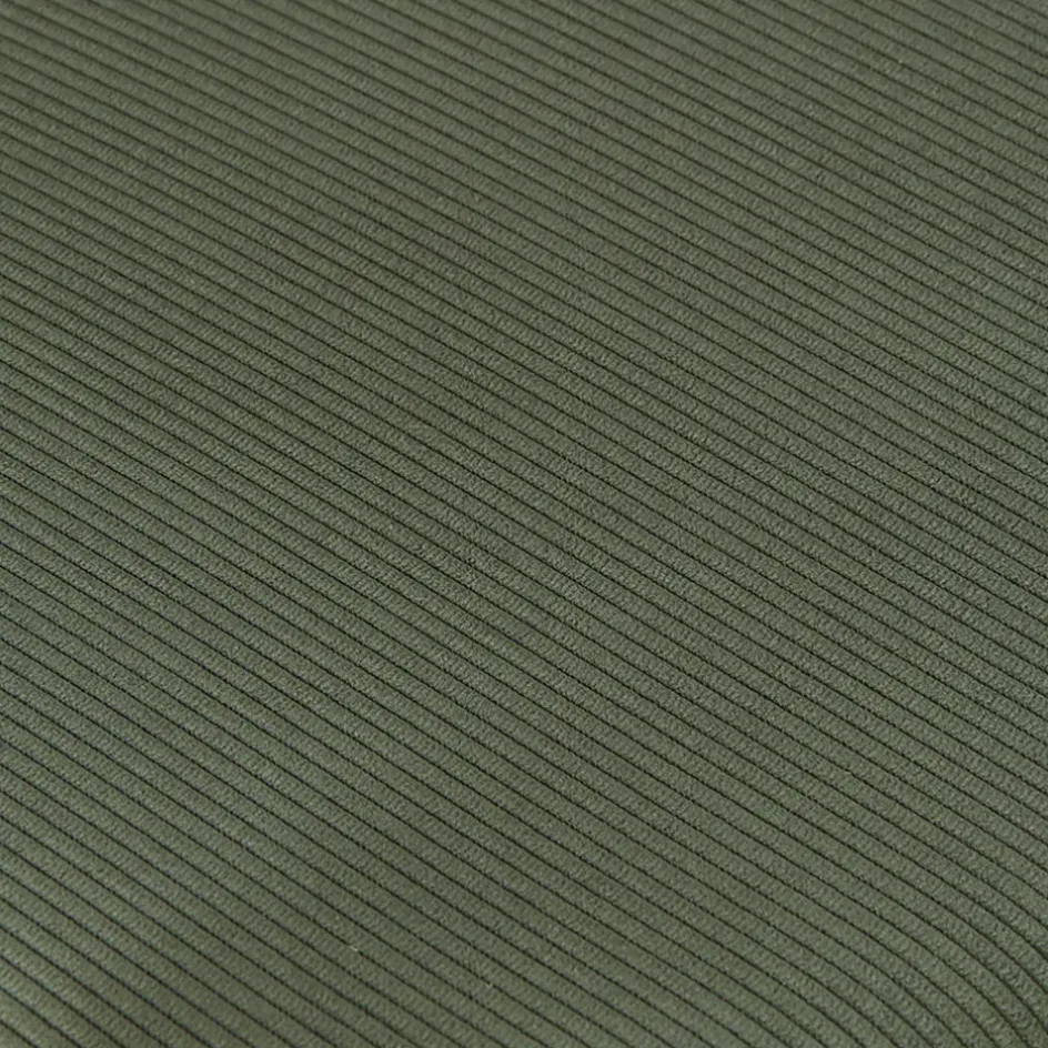 Fabrique de Styles Chaises*Chaise avec accoudoirs en velours côtelé vert sapin - Aston