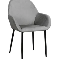 Fabrique de Styles Chaises*Chaise avec accoudoirs en velours côtelé - Julia