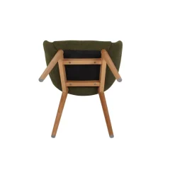 Fabrique de Styles Chaises*Chaise avec accoudoirs en tissu bouclette - Altea