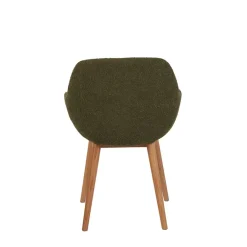 Fabrique de Styles Chaises*Chaise avec accoudoirs en tissu bouclette - Altea