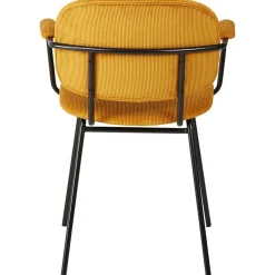 Fabrique de Styles Chaises*Chaise avec accoudoirs en velours côtelé - Aston