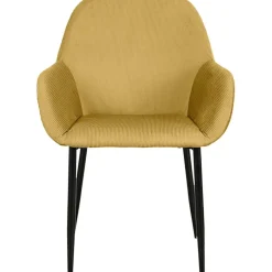 Fabrique de Styles Chaises*Chaise avec accoudoirs en velours côtelé - Julia