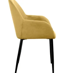 Fabrique de Styles Chaises*Chaise avec accoudoirs en velours côtelé - Julia