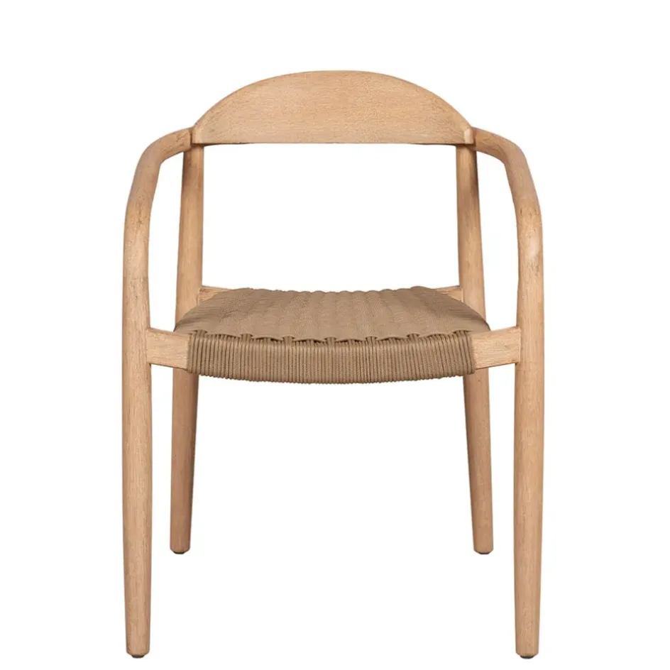 Fabrique de Styles Chaises*Chaise avec accoudoirs en bois d'eucalyptus sable - Anam