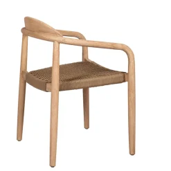 Fabrique de Styles Chaises*Chaise avec accoudoirs en bois d'eucalyptus sable - Anam