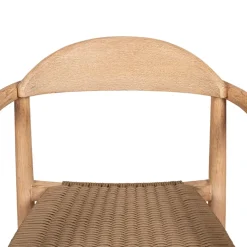 Fabrique de Styles Chaises*Chaise avec accoudoirs en bois d'eucalyptus sable - Anam
