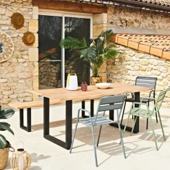 Enfant Fabrique de Styles Chaises, Fauteuils|Jardin*Chaise bridge d'extérieur en acier - Monceau