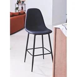 Fabrique de Styles Tabourets Et Chaises De Bar*Chaise de bar effet cuir H70cm - Amber