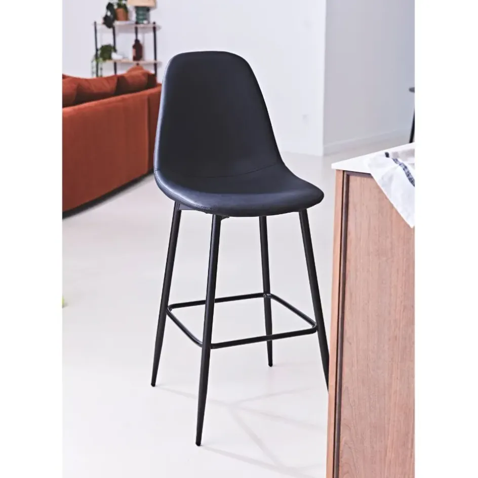 Fabrique de Styles Tabourets Et Chaises De Bar*Chaise de bar effet cuir H70cm - Amber