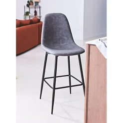 Fabrique de Styles Tabourets Et Chaises De Bar*Chaise de bar effet cuir h70cm - Amber