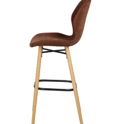 Fabrique de Styles Tabourets Et Chaises De Bar*Chaise de bar en tissu soft touch h65cm - Keri