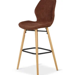 Fabrique de Styles Tabourets Et Chaises De Bar*Chaise de bar en tissu soft touch h65cm - Keri
