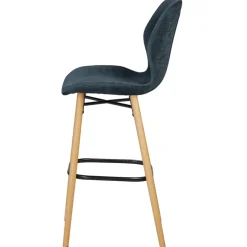 Fabrique de Styles Tabourets Et Chaises De Bar*Chaise de bar en tissu soft touch foncé h65cm - Keri