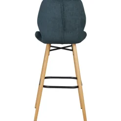 Fabrique de Styles Tabourets Et Chaises De Bar*Chaise de bar en tissu soft touch foncé h65cm - Keri