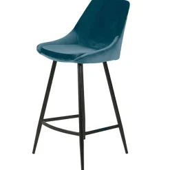 Fabrique de Styles Tabourets Et Chaises De Bar*Chaise de bar en velour h75cm - Ben