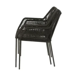 Enfant Fabrique de Styles Chaises, Fauteuils|Jardin*Chaise de jardin empilable en résine tressée - Seville